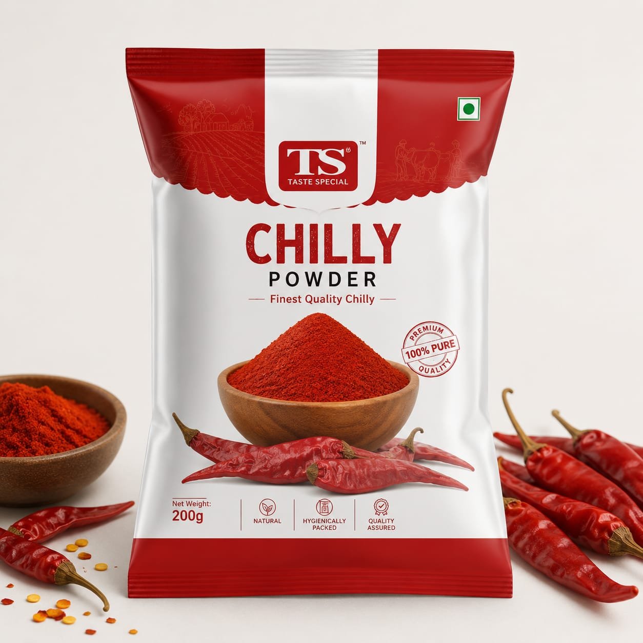 PREMIUM ORGANIC CHILLY POWDER 200G